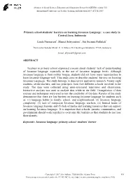 Primary School Students' Barriers on Learning Javanese Language