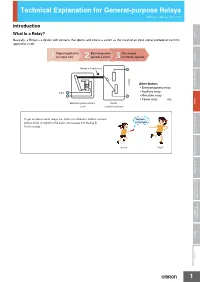 Technical Explanation for General-Purpose Relays