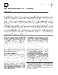 The Neuroscience of Learning