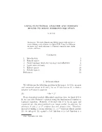 Using Functional Analysis and Sobolev Spaces to Solve Poisson’S Equation