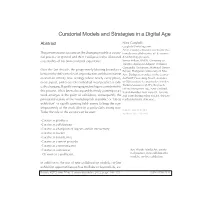 Curatorial Models and Strategies in a Digital