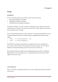 S1 Topic 10 Energy