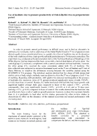 Use of Kaolinite Clay to Promote Productivity of Ouled-Djellal Ewes in Periparturient Period
