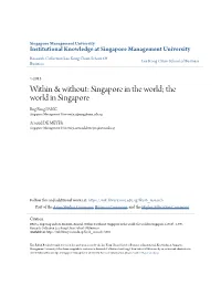 Within & Without: Singapore in the World