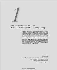 1The Challenges on the Built Environment of Hong Kong