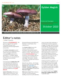 Gylden Magick Oct 2020