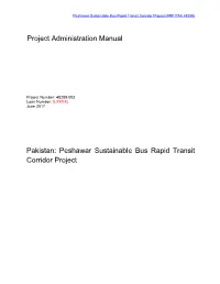 Peshawar Sustainable Bus Rapid Transit Corridor Project (RRP PAK 48289)