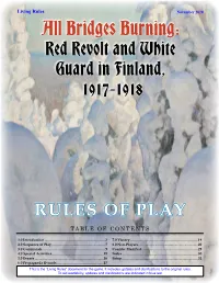 Rules of Play Table of Contents
