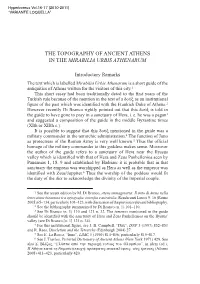 The Topography of Ancient Athens in the Mirabilia Urbis Athenarum 69