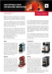 Unstoppable Drive for Machine Innovation