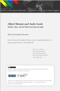 Albert Memmi and Audre Lorde FINAL