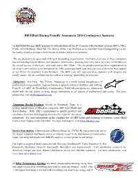 Contingency Sponsor List