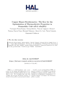 Copper Hyper-Stoichiometry: the Key for the Optimization Of