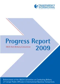 Enforcement of the OECD Convention on Combating Bribery of Foreign