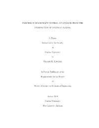 Failures in Spacecraft Systems: an Analysis from The