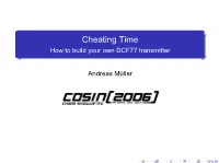 How to Build Your Own DCF77 Transmitter