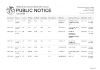 Public Notice &gt;&gt; Licensing and Management System Admin &gt;&gt;