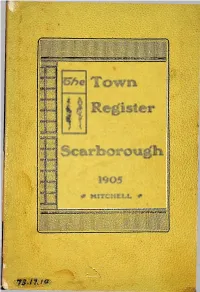 SCARBORO Fa REGISTER