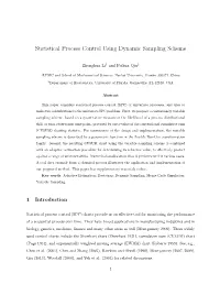 Statistical Process Control Using Dynamic Sampling Scheme