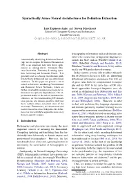 Syntactically Aware Neural Architectures for Definition Extraction