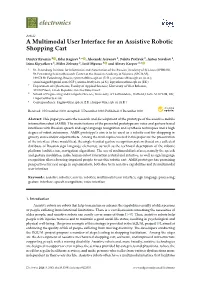 A Multimodal User Interface for an Assistive Robotic Shopping Cart