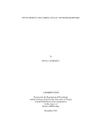 DEVELOPMENT and CORRELATES of ANTHROPOMORPHISM By