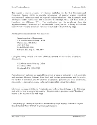 EPA Sector Notebook Project
