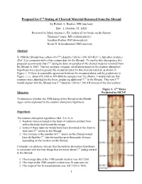Proposal for C14 Dating of Charred Material Removed from the Shroud