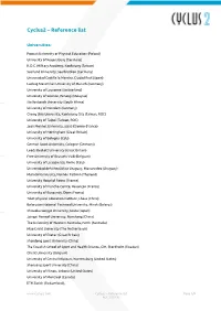 Reference List