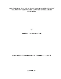 A Case Study of Nairobi Consumers by Wambua, Glori