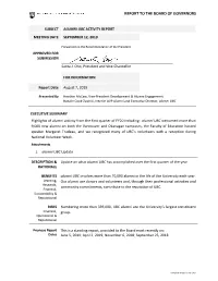 Alumni Ubc Activity Report
