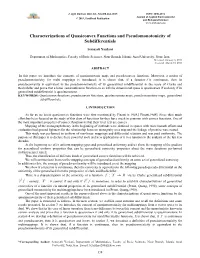 Characterizations of Quasiconvex Functions and Pseudomonotonicity of Subdifferentials