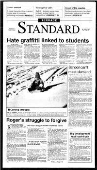 Hate Graffitti Linked to Students #. ~