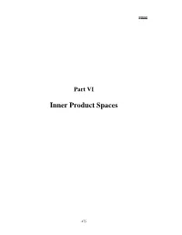 Inner Product Spaces