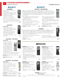 PORTABLE ENTERTAINMENT 8 Digital Voice Recorders