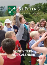 Trinity 2019 Calendar