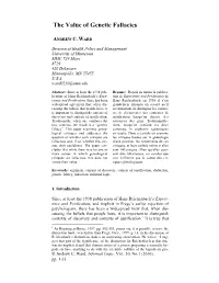 The Value of Genetic Fallacies