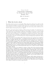 Understanding Cryptography” by Christof Paar and Jan Pelzl Springer, 2010