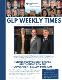 Glp Weekly Times a U G U S T 2 7 , 2 0 2 1 | V O L U M E 1 5 , I S S U E 2 9