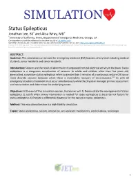 Status Epilepticus