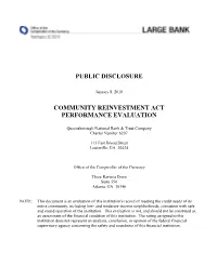 CRA Evaluation Charter No. 6207