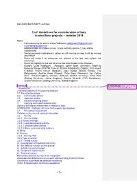 Draft Guidelines for Consideration of Bats in Wind Farm Projects – Revision 2014