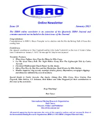 Online Newsletter Issue 10 January 2013