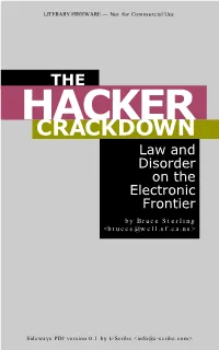 The Hacker Crackdown