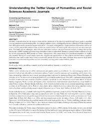 Understanding the Twitter Usage of Humanities and Social Sciences Academic Journals