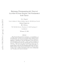 Explaining Phenomenologically Observed Space-Time Flatness