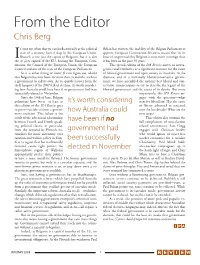 From the Editor Chris Berg