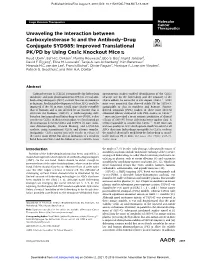 Improved Translational PK/PD by Using Ces1c Knockout Mice Ruud Ubink1, Eef H.C
