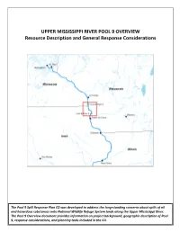 UPPER MISSISSIPPI RIVER POOL 9 OVERVIEW Resource Description and General Response Considerations
