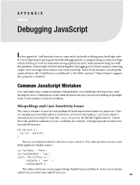 Debugging Javascript